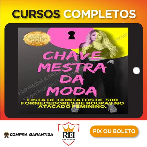 Lista de Fornecedores: Chave Mestra da Moda - Autor Desconhecido